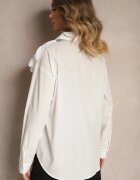 elsa.m by may Cămașă Clasică Albă cu Aplicație 3D cu Motiv Floral Xirena