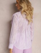 elsa.m by may Cămașă Violet cu Fir Sclipitor și Inserții Brodate Daizee