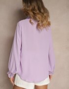 elsa.m by may Cămașă Violet cu Guler Ajurat și Mânecă Bufantă Nito