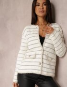elsa.m by may Cardigan Alb din Vâscoză cu nasturi Bive