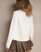 elsa.m by may Cardigan Alb Încheiat cu Perle Kilfa