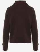 elsa.m by may Cardigan din vâscoză în stil Napoleon cu guler tip tunică și fermoar cu două fețe Glmess Maro