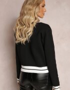 elsa.m by may Cardigan Negru Încheiat din Vâscoză Iriama