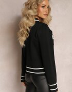 elsa.m by may Cardigan Negru Încheiat din Viscoză Muminah