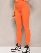 elsa.m by may Colanți Portocalii High Waist Striati Push-Up Sunflowia