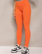 elsa.m by may Colanți Sport Portocalii Elastici cu bandă elastică lată decorativă în talie Larnode