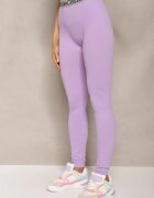 elsa.m by may Colanți Sportivi Mov Deschis Elastici cu Bandă Elastică Lată Decorativă în Talie Larnode