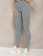 elsa.m by may Colanți verde închis sport elastici cu bandă elastică lată decorativă în talie Larnode