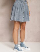elsa.m by may Fustă Albastră Din denim Mini Cu pliuri Hollette