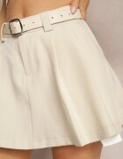 elsa.m by may Fustă bej plisată High Waist evazată cu centură Vimarae