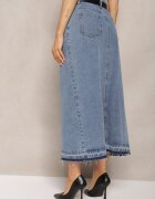 elsa.m by may Fustă bleumarin creion denim cu curea inclusă Olvane