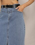 elsa.m by may Fustă bleumarin creion denim cu curea inclusă Olvane