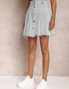 elsa.m by may Fustă De blugi Mini cu Pliuri Albastru deschis Hollette