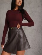 elsa.m by may Fustă-pantalon scurt asimetric cu curea Hamona Maro