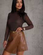 elsa.m by may Fustă-pantalon scurt asimetric cu curea Hamona Maro