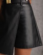 elsa.m by may Fustă-pantalon scurt asimetric cu curea Hamona Negri