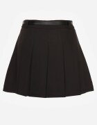 elsa.m by may Fustă-Pantaloni scurți Negre High Waist plisate cu curea Eviennes