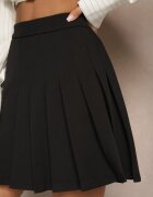 elsa.m by may Fustă-Pantaloni scurți Negre Plisate cu Viscoză cu Talie Înaltă Annorys