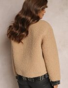 elsa.m by may Geacă Bej Oversize cu Blană Miel Lesova