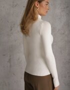 elsa.m by may Maletă Albă din Tricot Reiat cu Nituri Itagi