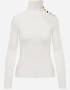 elsa.m by may Maletă Albă din Tricot Reiat cu Nituri Itagi