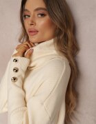 elsa.m by may Maletă Bej deschis Tricotată cu Mânecă lungă și nasturi Sel