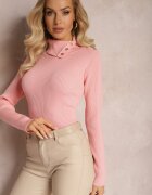 elsa.m by may Maleta Roz din tricot reiat cu ținte Itagi