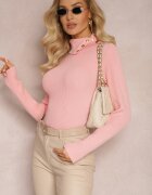 elsa.m by may Maleta Roz din tricot reiat cu ținte Itagi