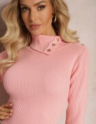 elsa.m by may Maleta Roz din tricot reiat cu ținte Itagi