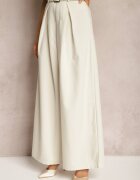 elsa.m by may Pantaloni Bej deschis Largi stil Palazzo cu curea Detalia
