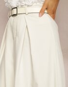 elsa.m by may Pantaloni Bej deschis Largi stil Palazzo cu curea Detalia