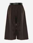 elsa.m by may Pantaloni culottes casual din vâscoză și bumbac cu curea cu cataramă Jumorla Maro