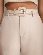 elsa.m by may Pantaloni eleganți cu croială largă și curea decorativă Airia Bej