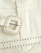 elsa.m by may Pantaloni eleganți cu croială largă și curea decorativă Airia Galbeni