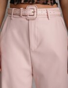 elsa.m by may Pantaloni eleganți cu croială largă și curea decorativă Airia Roz