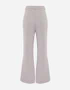 elsa.m by may Pantaloni Gri Casual Evazați Talie Înaltă Uinna