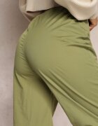 elsa.m by may Pantaloni Largi Verzi cu Stopper și Talie Încrețită Nirli