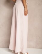 elsa.m by may Pantaloni Roz Largi High Waist Cu fermoar Cu cordon în talie Vikonnia