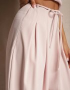 elsa.m by may Pantaloni Roz Largi High Waist Cu fermoar Cu cordon în talie Vikonnia