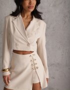 elsa.m by may Pantaloni scurți Bej Fustă-pantaloni cu Agrafe Fintta