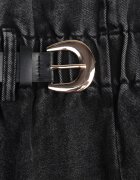elsa.m by may Pantaloni scurți din denim Negru cu elastic în talie și curea din imitație de piele Alyssania