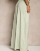 elsa.m by may Pantaloni Verzi cu croială largă High Waist cu floare 3D Firalisse
