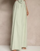 elsa.m by may Pantaloni Verzi cu croială largă High Waist cu floare 3D Firalisse