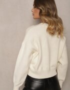 elsa.m by may Pulover Bej deschis din viscoză cu imprimeu decorativ Harizelle
