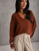 elsa.m by may Pulover Maro Simplu din Bumbac Oversize Conime