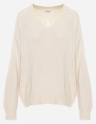elsa.m by may Pulover Simplu Bej deschis din bumbac cu croială oversize Conime