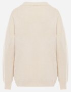 elsa.m by may Pulover Simplu Bej deschis din bumbac cu croială oversize Conime