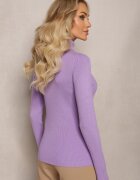elsa.m by may Pulover Violet din Tricot Reiat cu Nituri Itagi