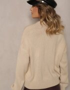 elsa.m by may Pulover Viscoză Bej cu Paiete și Motiv Ursuleț Nyrimi