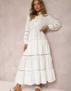 elsa.m by may Rochie Albă Basetes